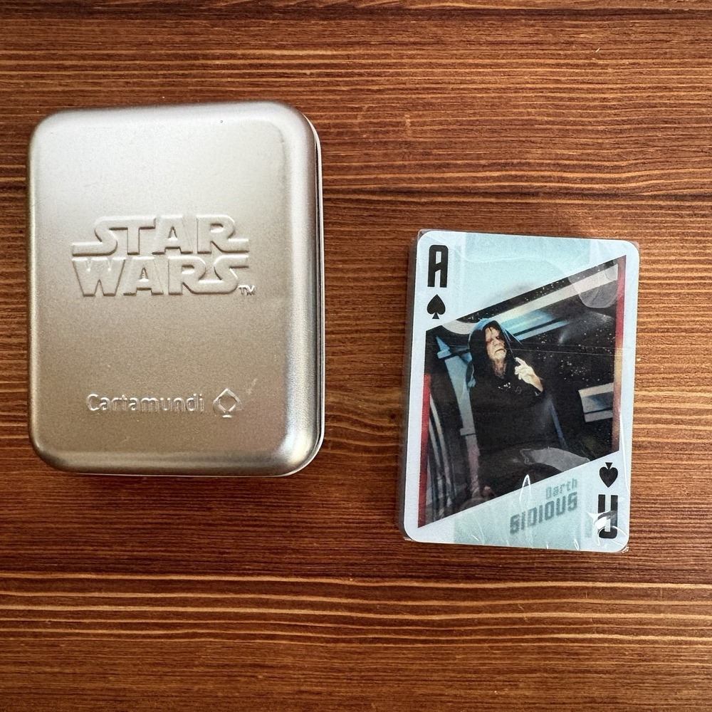 2011 Star Wars Playing Cards Cartamundi Holographic Deck Sealed‎ w/ Tin
